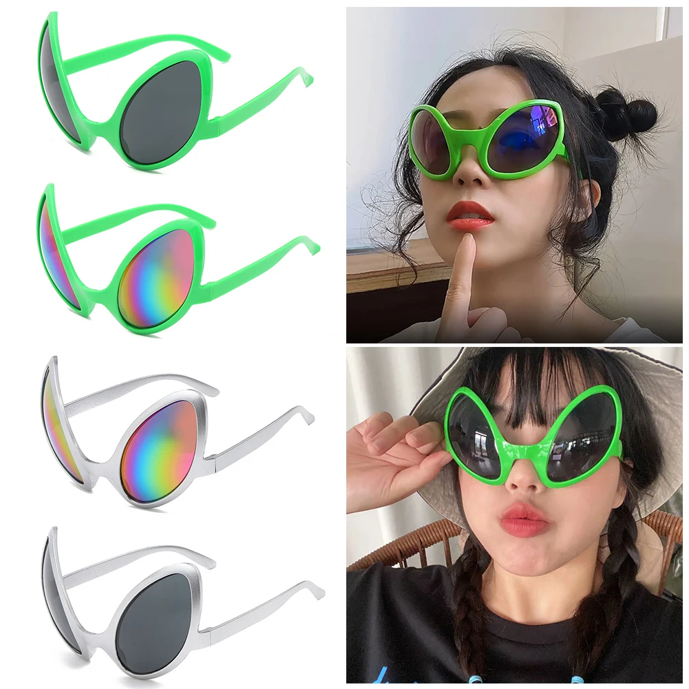 Gafas de sol divertidas de Alien para fiesta, lentes con temática espacial,  inspiradas en Alien, arcoíris, suministros para fiestas - AliExpress