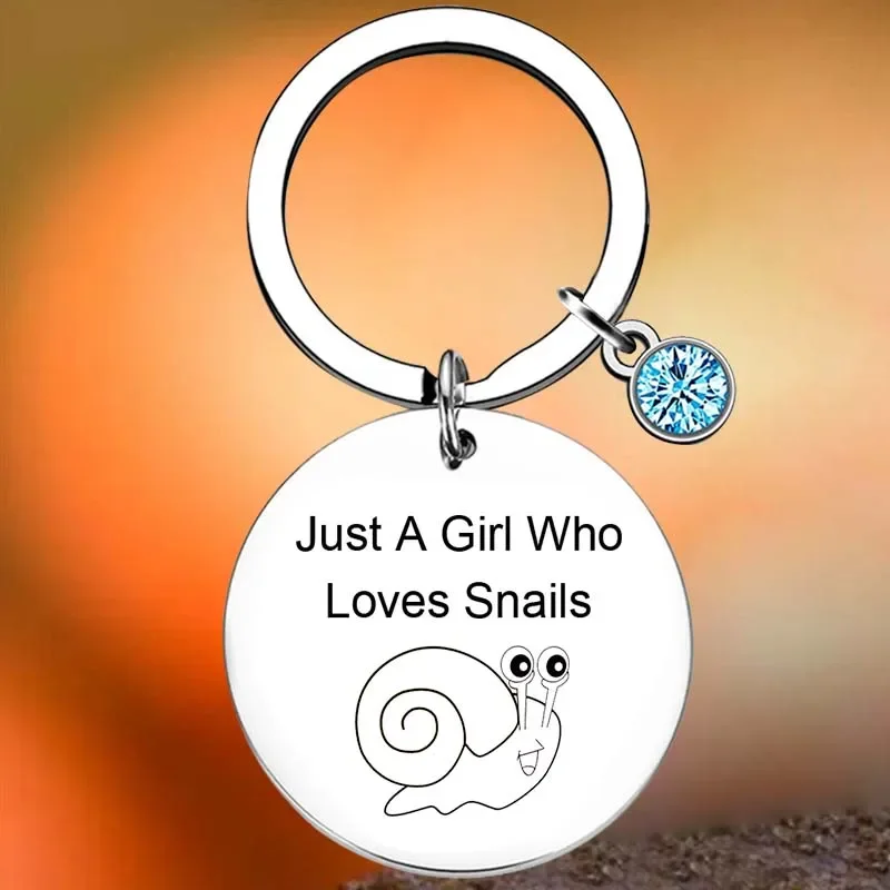 

Hot Snails Lover Gift Key Chain Ring Daughter Sister Friends Graduation Birthday Gift keychains pendant Gift