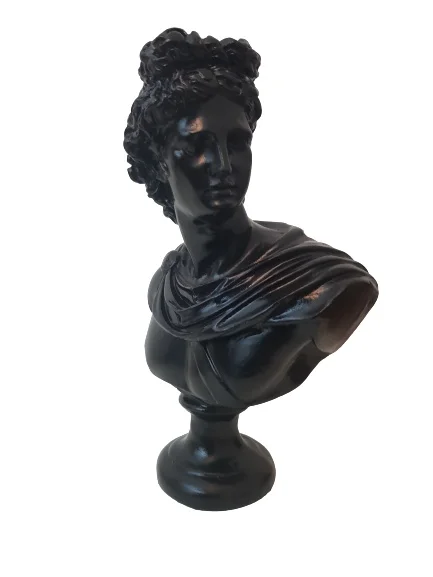 

EU HOME DECORATION AROSE BRIGHT BLACK APOLLO BÜST
