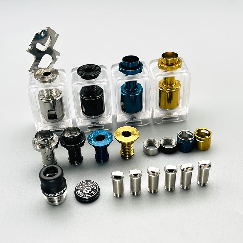 Dsx Mission Kb2 Style Rba Tank 316Ss Vape Tank Kit Completo Per Dotaio V1 V2 Air Pins 1.0/1.2/2.0/2.5/3.0/3.5Mm