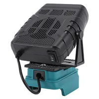 Chauffage électrique adapté à la batterie Lithium-Ion BL1850, ventilateur de chauffage Portable 200W avec deux Ports USB, 2 réglages de température 6