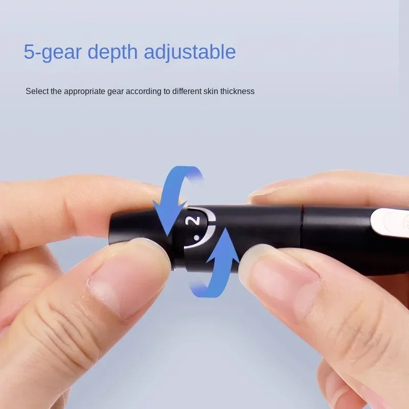 Accu-chek blood collection pen with multi level adjustment vitality intelligent aviation universal blood collection needle