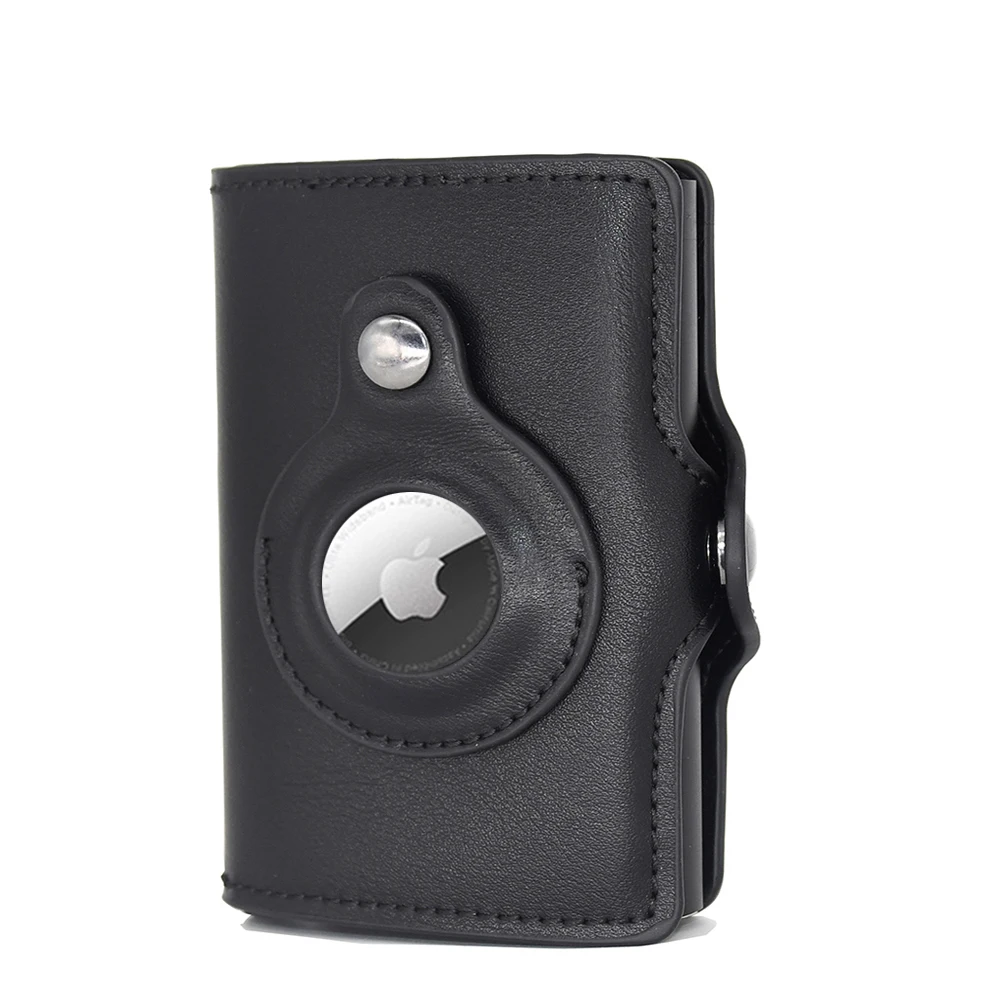 

Rfid Carbon Fiber Card Holder Airtag Men Bank Credit Cardholder Minimalist Wallet Metal Air Tag Male Vallet for Airtag tarjetero