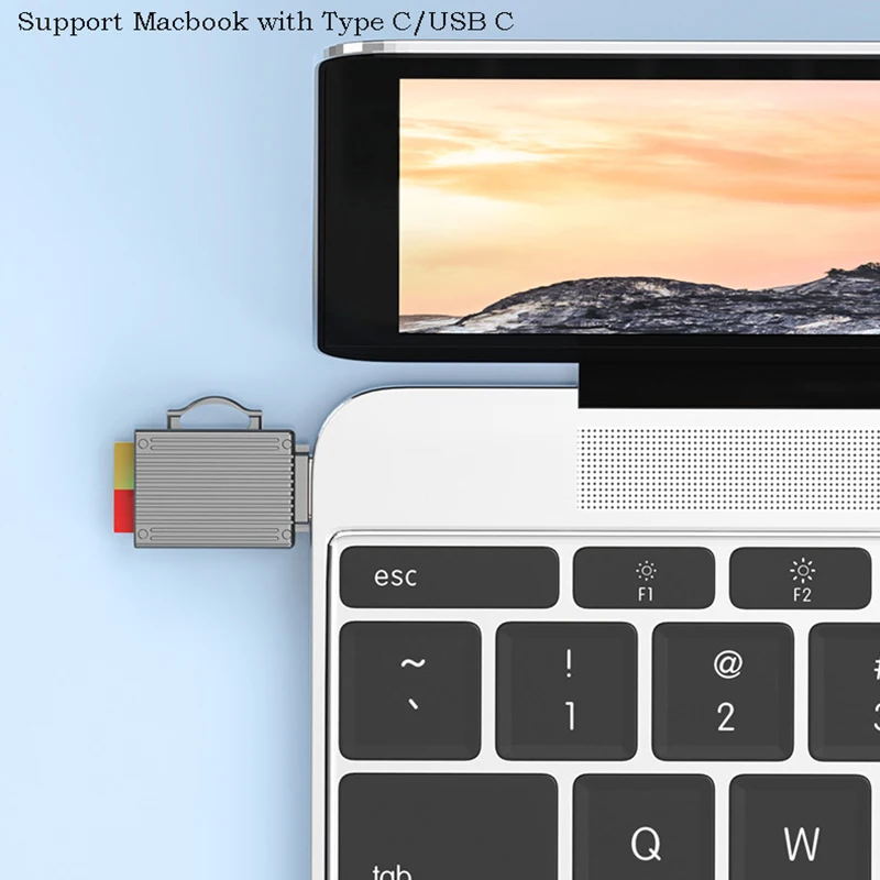Type C USB C Card Reader Micro SD TF Card Reader Viewer Data Convert Dongle Cell Phone Tablet for Macbook Extend Memory Adapter