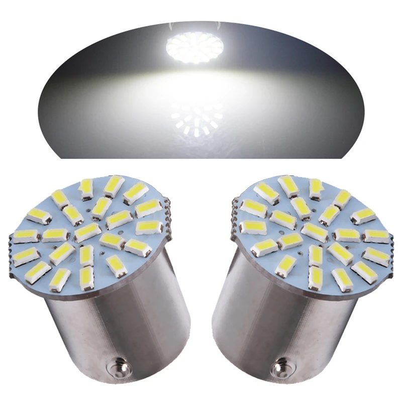 100pcs BA15S P21W 1156 BAY15D 1157 T20 7440 7443 22 LED SMD ڵ ڵ ǥ     3014 DC 12V 24V