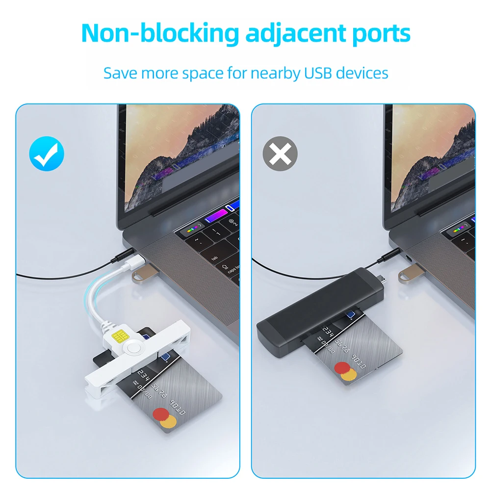 USB2.0/Type-C  Ĩ ī  ̽ Ϲ ׼ ī  Windows/OS/ȵ̵ ȣȯǴ CAC 