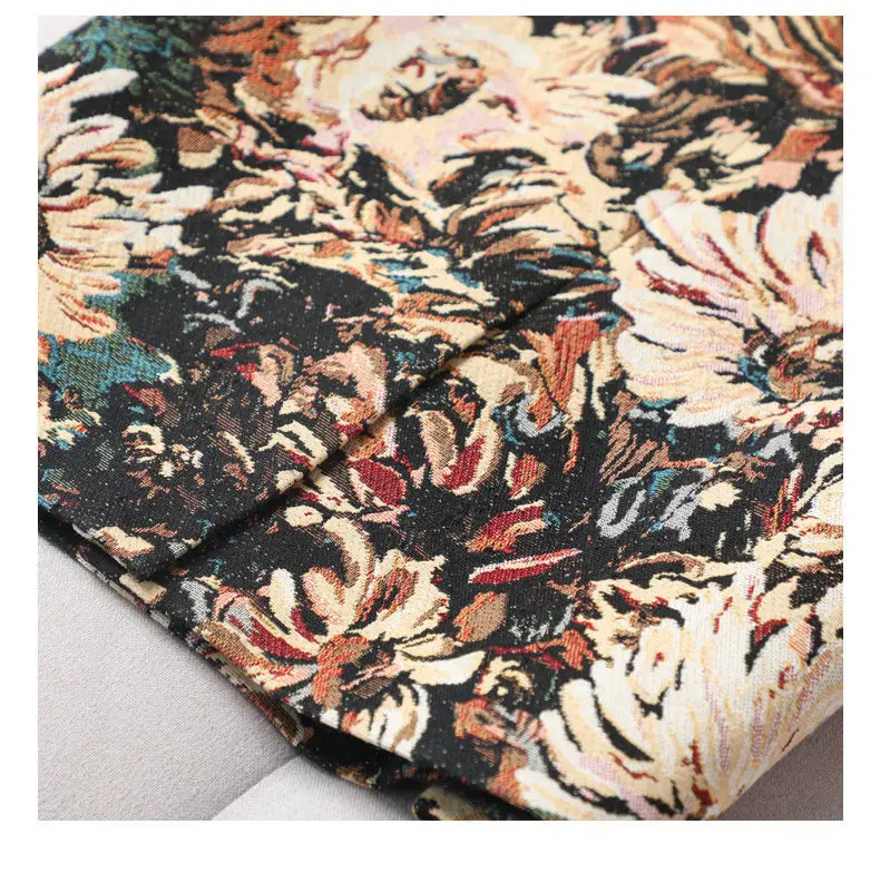 pink skirt 2022 Women Autumn New Oil Painting Flower Print Skirts Female Elegant Slim Mini Skirts Ladies High Waist Package Hip Skirts O29 wrap skirt