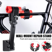 

Wall Mounted Bicycle Repair Stand Adjustable Bike Clamp Bicycle Display Stand 20KG Load Maintenance Rack for MTB Road Bikes