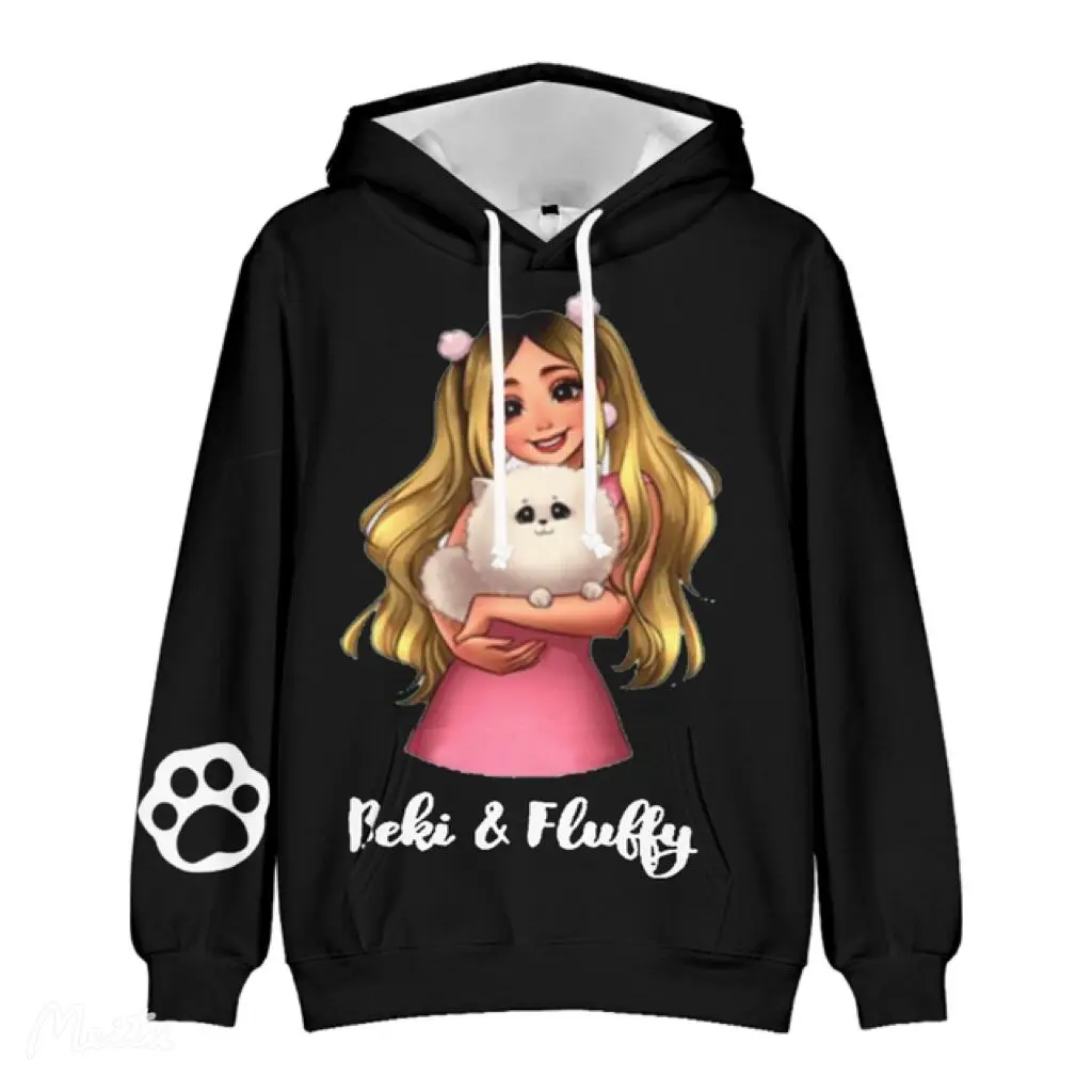 Sudadera con capucha 3D, ropa de calle Harajuku, Jersey Kinder, Rebekah, Flügel, Merch, Beki, Flauschigen