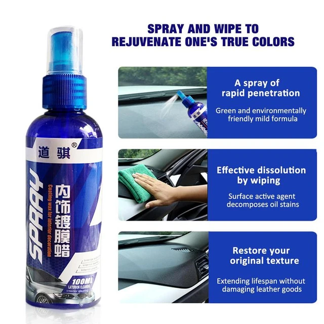 Car Seat Cleaner Leather Car Screen Cleaner For Car Interior 100ml Car  Cleaning Supplies Car Refurbishment Agent For Restore - AliExpress