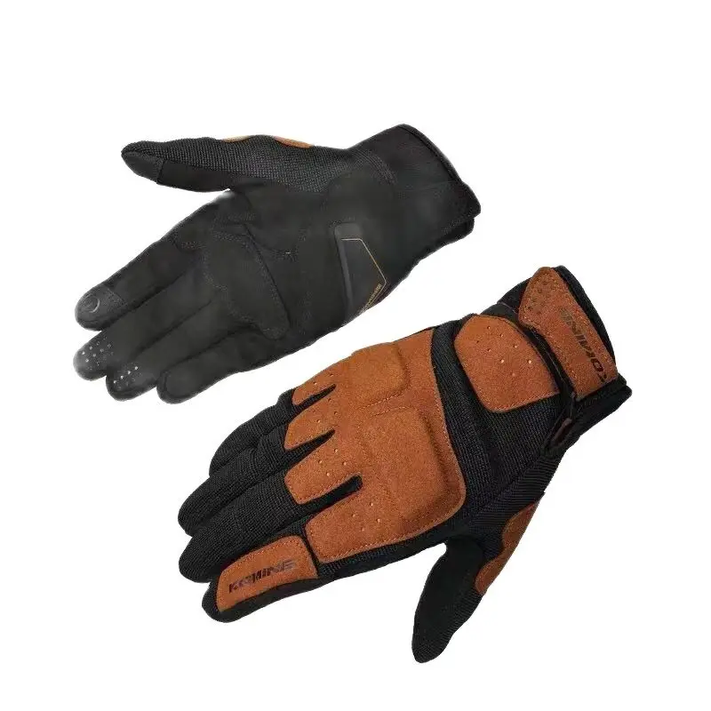 

Spring/Summer Motorcycle Retro Touch Screen Reflective Gloves Riding Motorcycle Night Vision Reflective Protective Gloves
