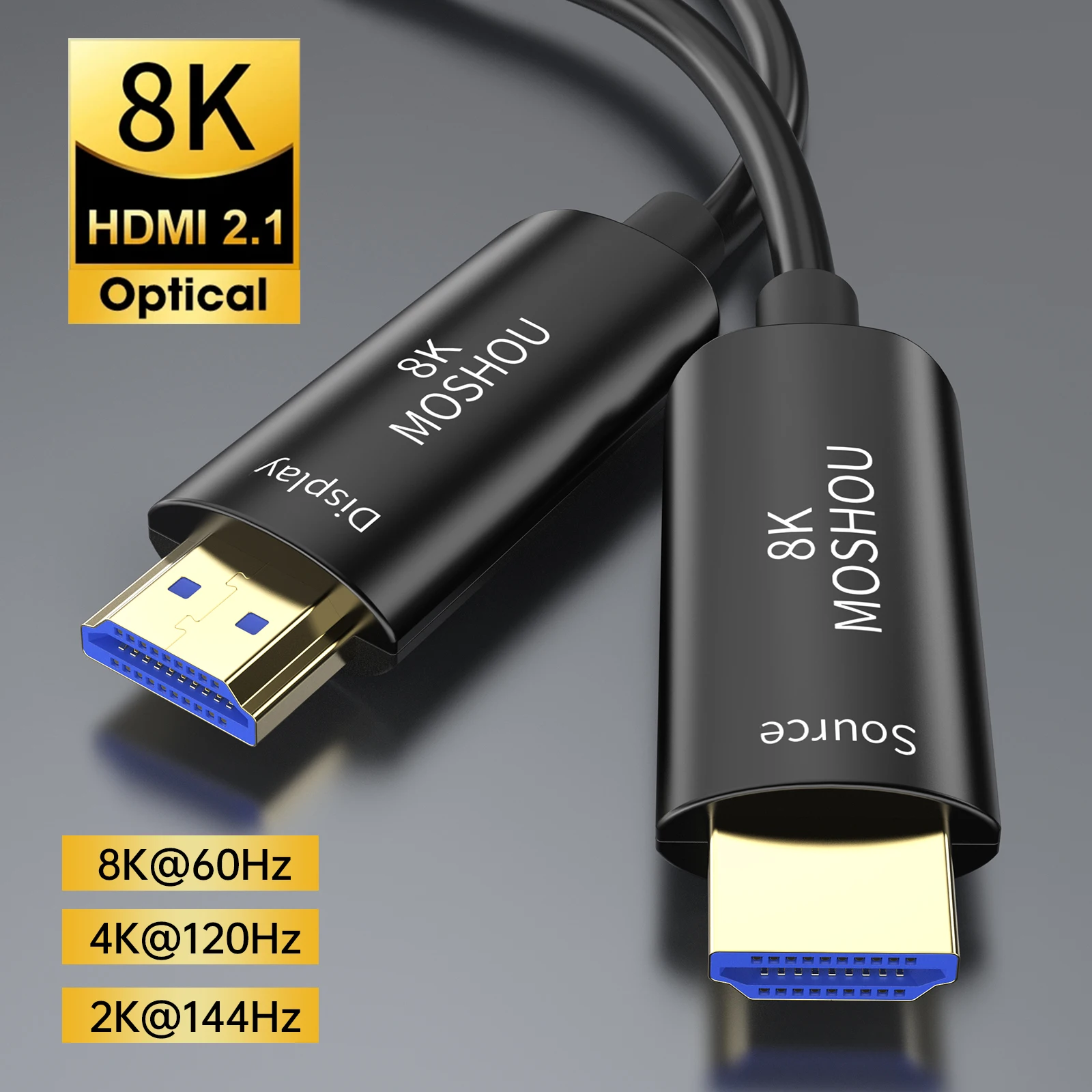 Cavo 2.1 Compatibile Hdmi In Fibra Ottica 8K Arc Hdr 4K 120Hz Cavo Per Computer Amplificatore Tv Qled Samsung Ps5
