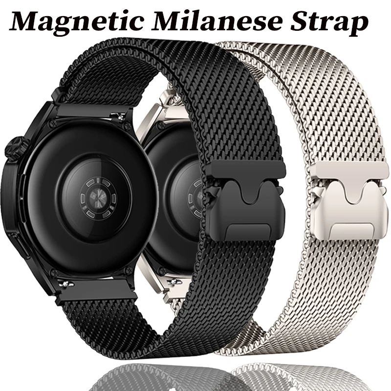 Premium Magnetic Milanese Mesh Watch Strap - 18/20/22mm Adjustable Band