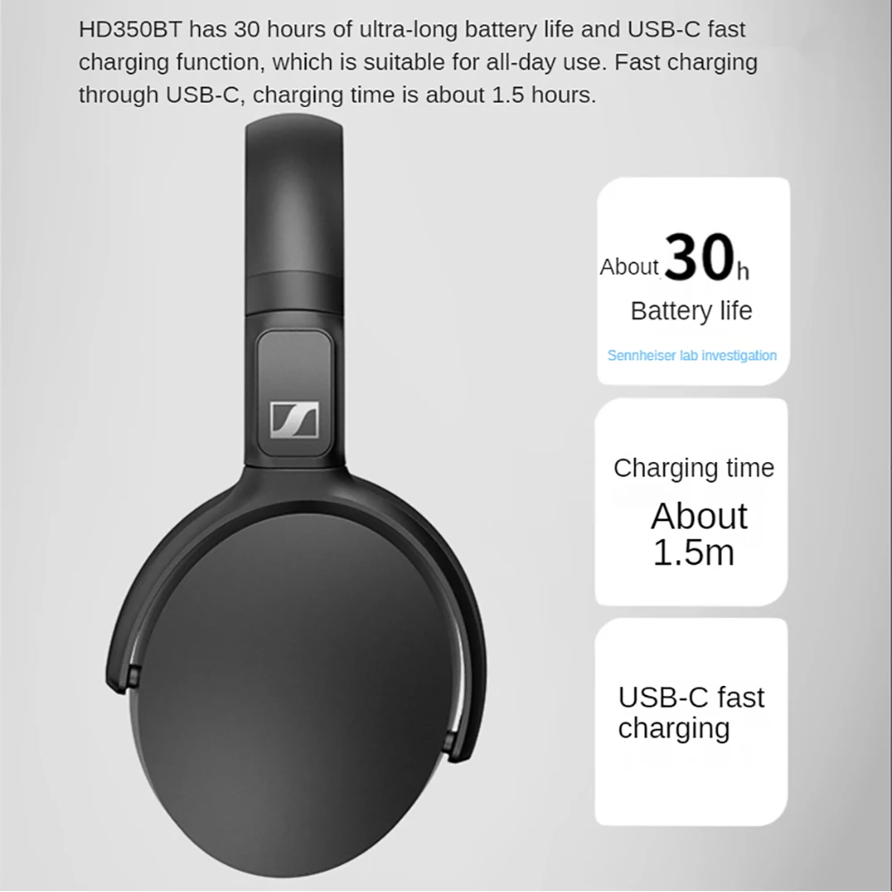 SENNHEISER HD350BT Bluetooth Over Ear 