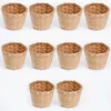 Basket Baskets Mini Woven Storage Wicker Flower Crafts Tiny Rattan Easter Picnic Miniature Holder Decor Gift Artificial Pot Desk 1