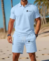 Polo d'été haut de gamme pour homme, séchage rapide, respirant, style décontracté et professionnel, style sportif, ensemble à manches courtes 3