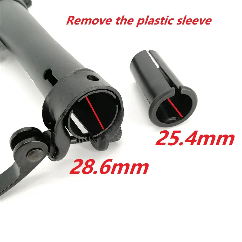 Stelo Pieghevole Per Bici Elettrica Da 14 Pollici | Attacco Manubrio Con Sgancio Rapido, Diametro 25,4 Mm, Ferro Nero