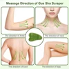 1PC Natural Jade Stone Gua Sha Board Massage Guasha Scraper Plate Face Beauty Health Massager Tools For Face Neck Back Skincare 5