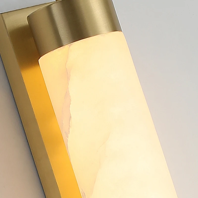 Modern Marble Wall Lamp Luxury Minimalist Brass Indoor Decoration Lamps Corridor Bedroom Study Wall Light