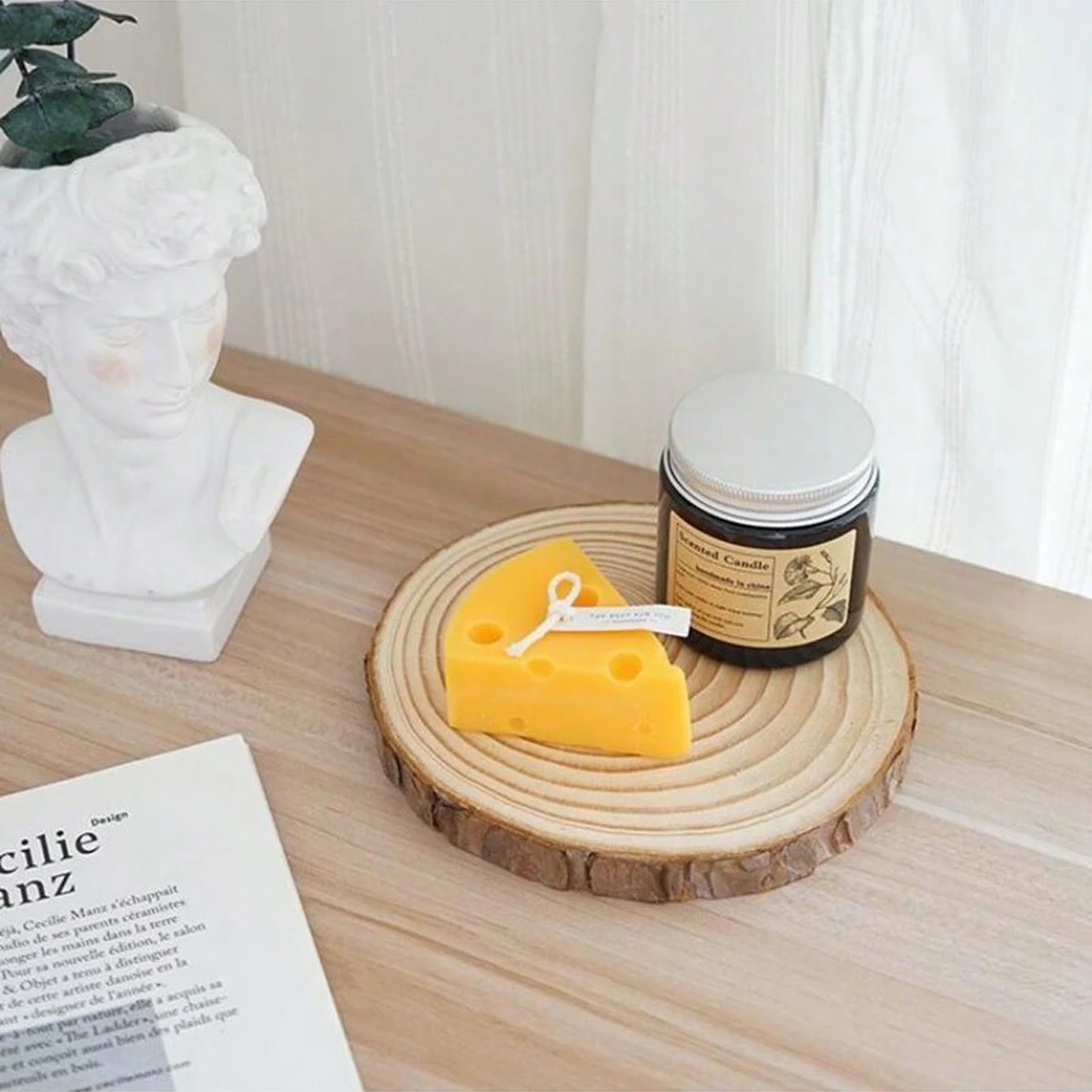 Thick Pine Wood Slices - Unfinished Circles with Tree Bark for DIY Crafts