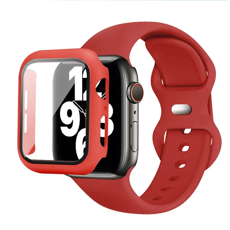 Premium Silicone Watch Band with Protective Case - Multisize Bracelet