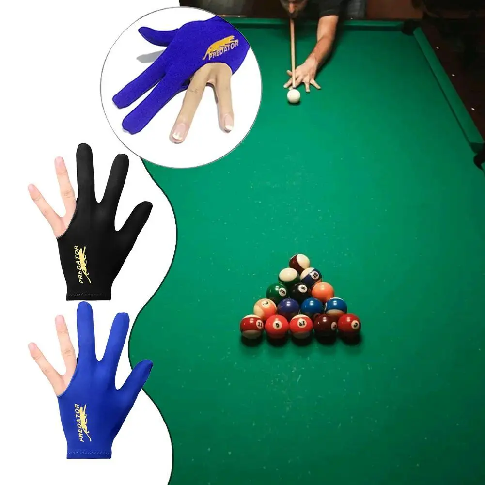 Billiard Gloves Anti-slip Billiards Glove 3 Fingers Glove Professional Billiards Gloves Billiard Accessories