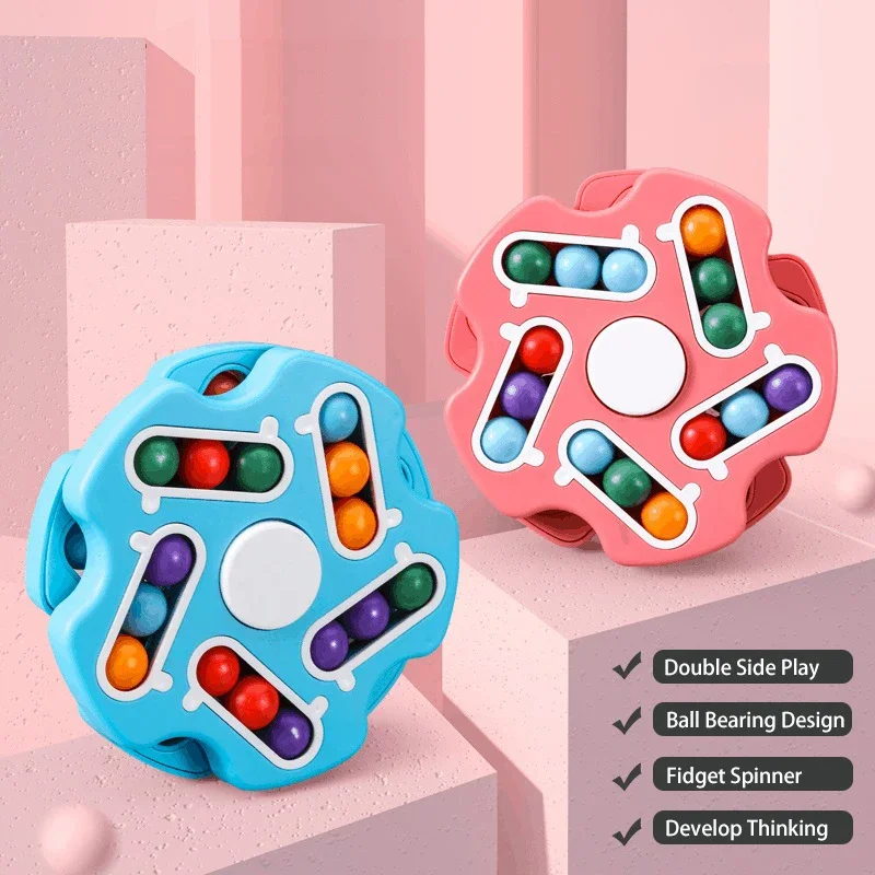 

Детская интеллектуальная вращающаяся Магическая игрушка для пальцев, детский куб для снятия стресса, игрушки для взрослых, Спиннер, игра для декомпрессии