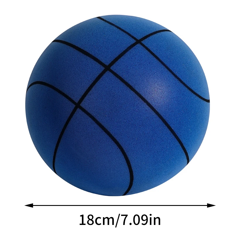 Бесшумные тренировочные баскетбольные мячи из пены высокой плотности для занятий спортом в помещении Мягкие надувные мячи для детей и взрослых спортивные тренировочные мячи бесплатная сетка