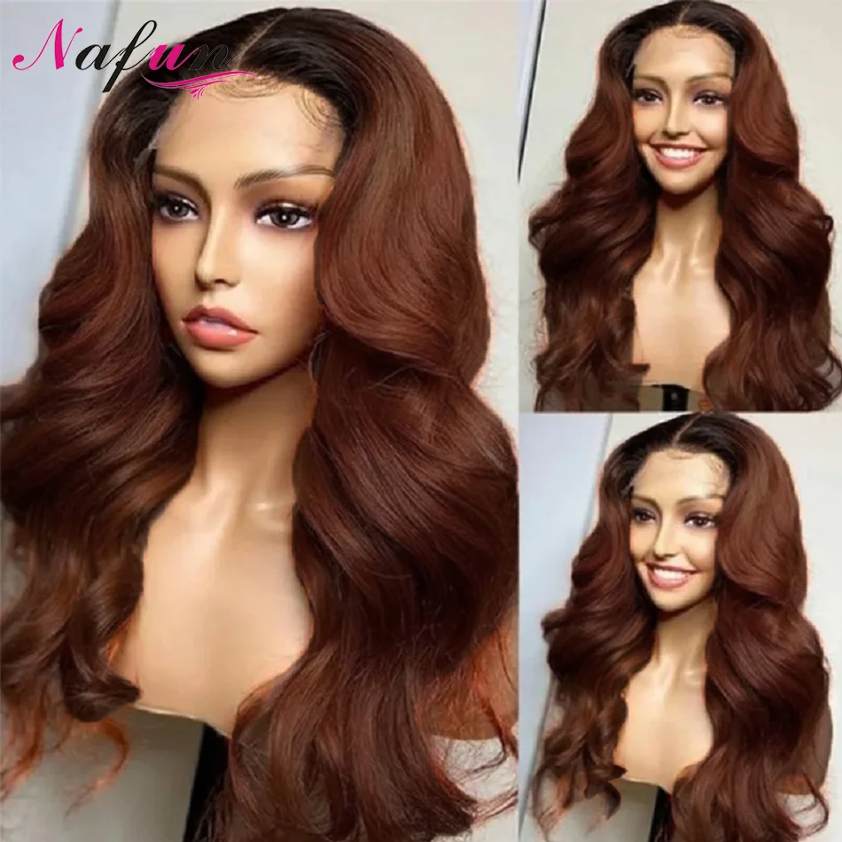 

Парик женский шоколадно-коричневый, 13x4, без клея, 13x6, 360