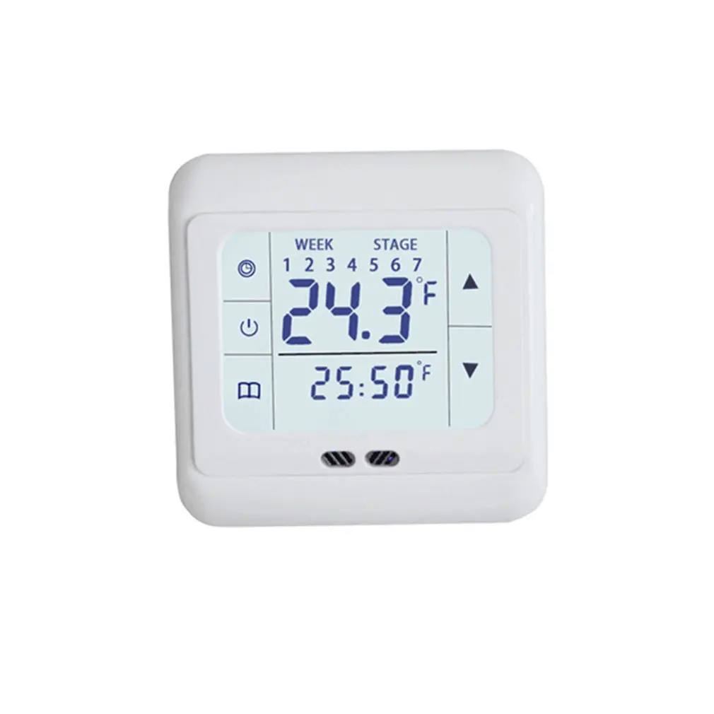 

Hot Touch Screen Heating Thermostat For Warm Floor Electric Heating System Temperature Controller With Kid Lock Thermoregulator