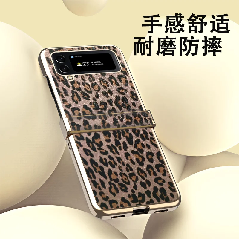 

Venture into the Wild with an Affordable Samsung Z Flip3 and Z Flip4 beautiful striking Phone Case in Sassy Leopard Print