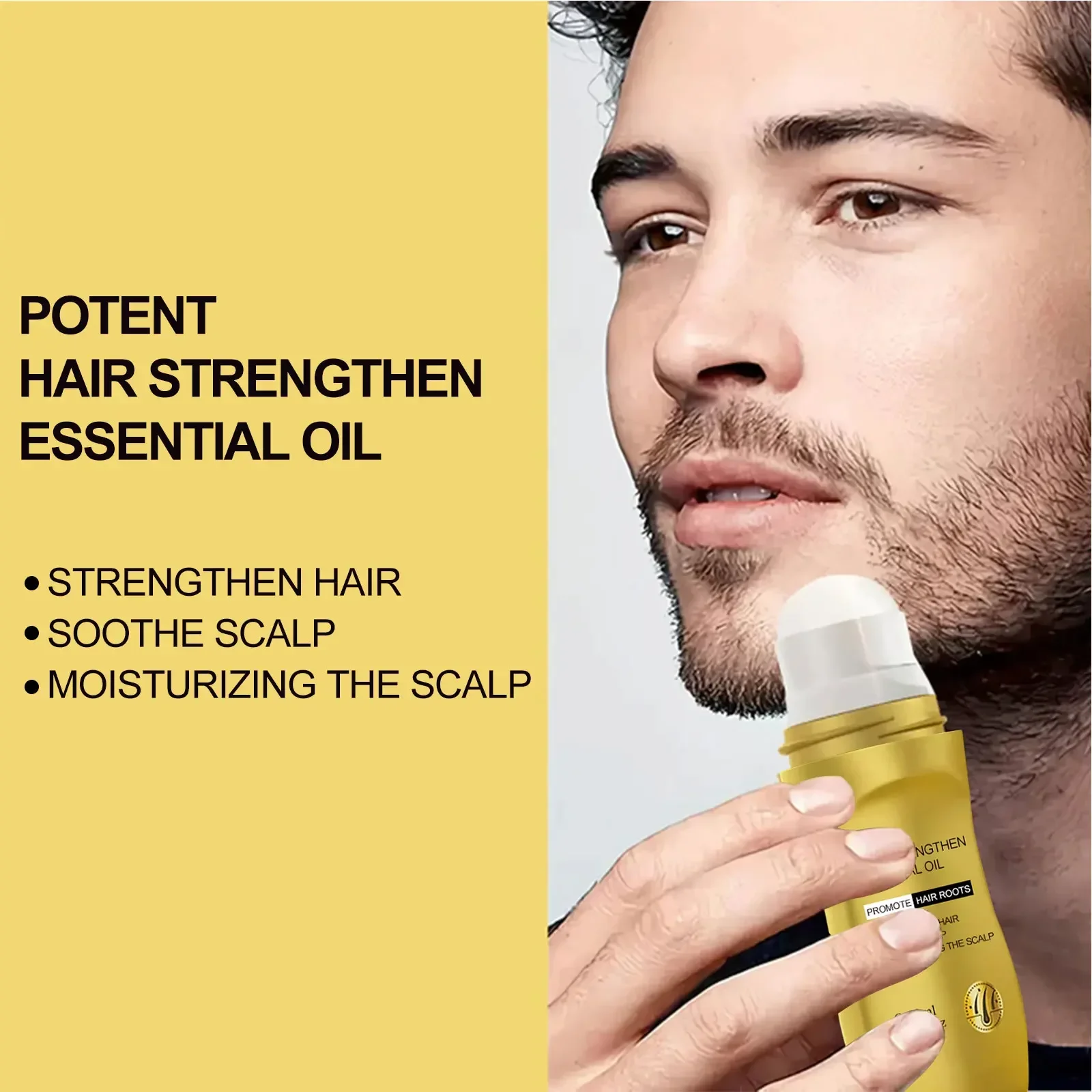 Biotin Hair Growth Oil Hair Loss Treatment Strengthening Roots Regrowth Prevent Baldness Care for Men and Women
