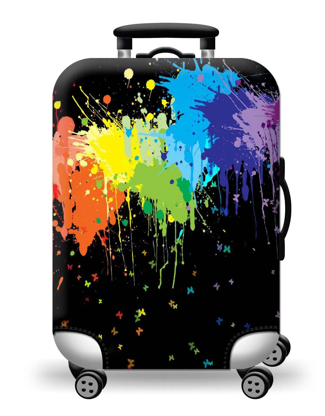 Universal Elastic World Map Luggage Protective Cover - Travel Accessory