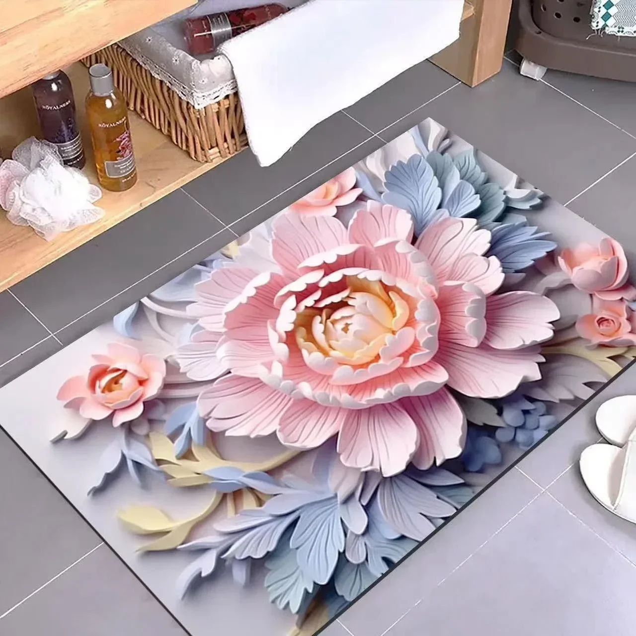 

Non-slip quick drying mat bathroom door mat 2024 yellow