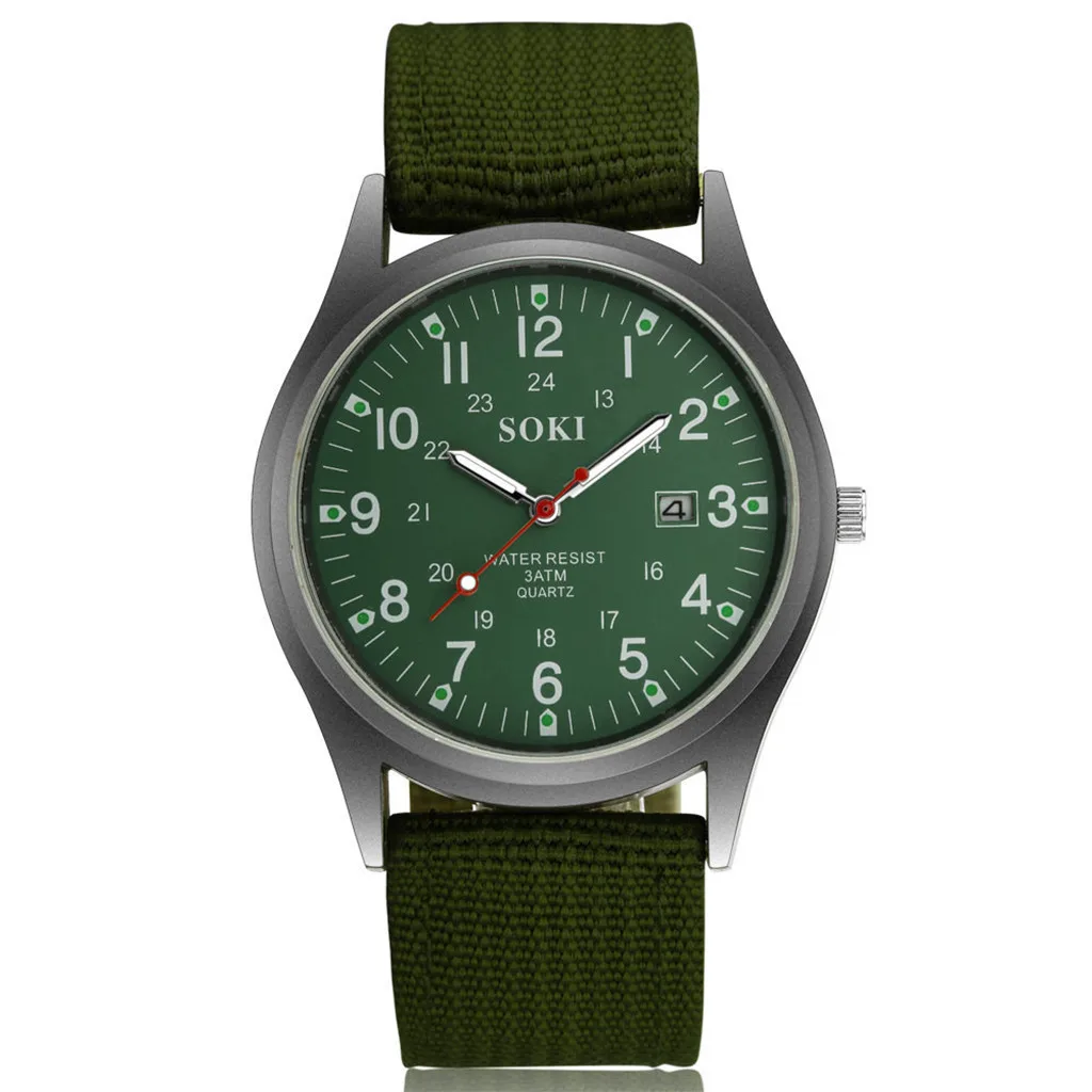 2024 New Men Watch Casual Calendar Function Hand Ornament Weaving Belt Luminous Sport Quartz Watches Birthday Gifts 3