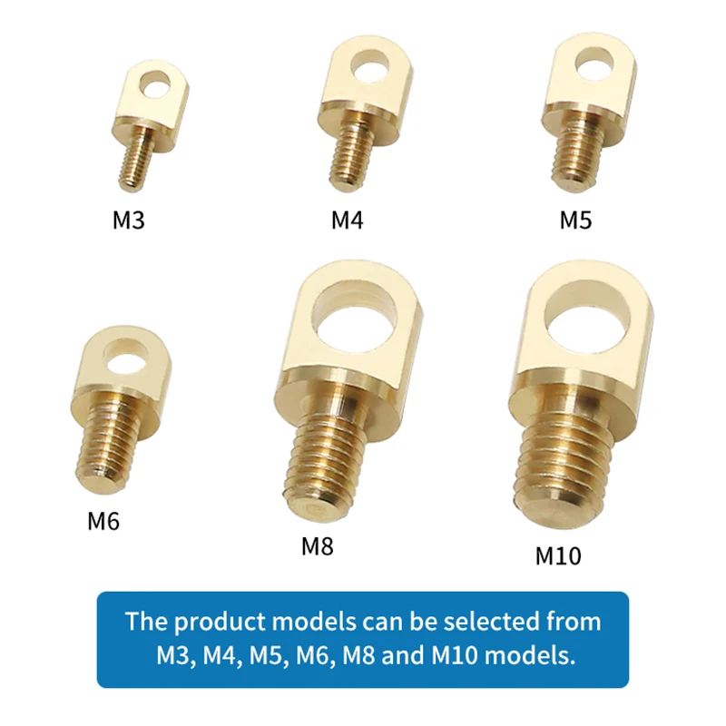 10 Copper Pillar Screws Hardware DIY Hand Tools Copper Accessories