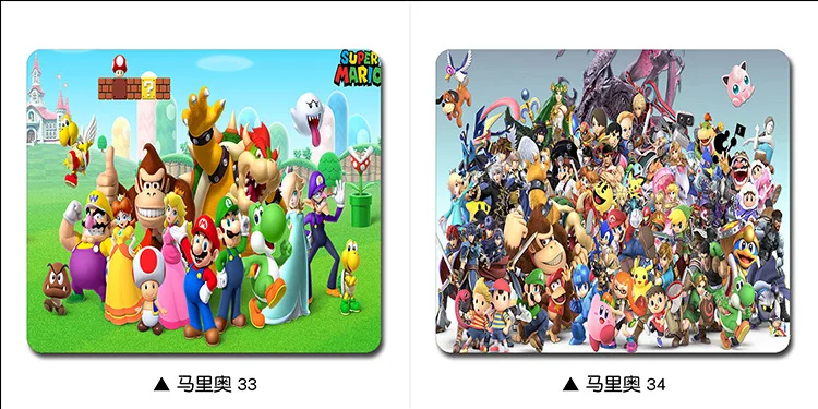 Super Mario Bros Mouse Pad pequeno, Desktop de jogos antiderrapante, couro  PU, impermeável, anti-risco para PC, laptop, presente do desktop -  AliExpress