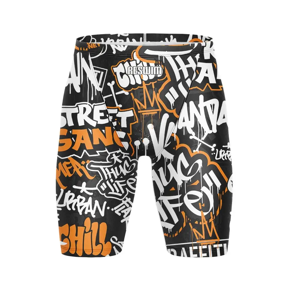 Summer Men's Swimming Trunks Training Jammer Swimwear Beach Tights Shorts Swimming Pool Pants Swimsuit Sports Surf Shorts Trunks