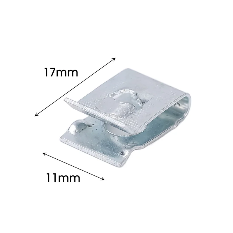 Set 100 Dadi In Lamiera E Clip Per Auto – Metallo E Plastica – Parafango E Paraurti