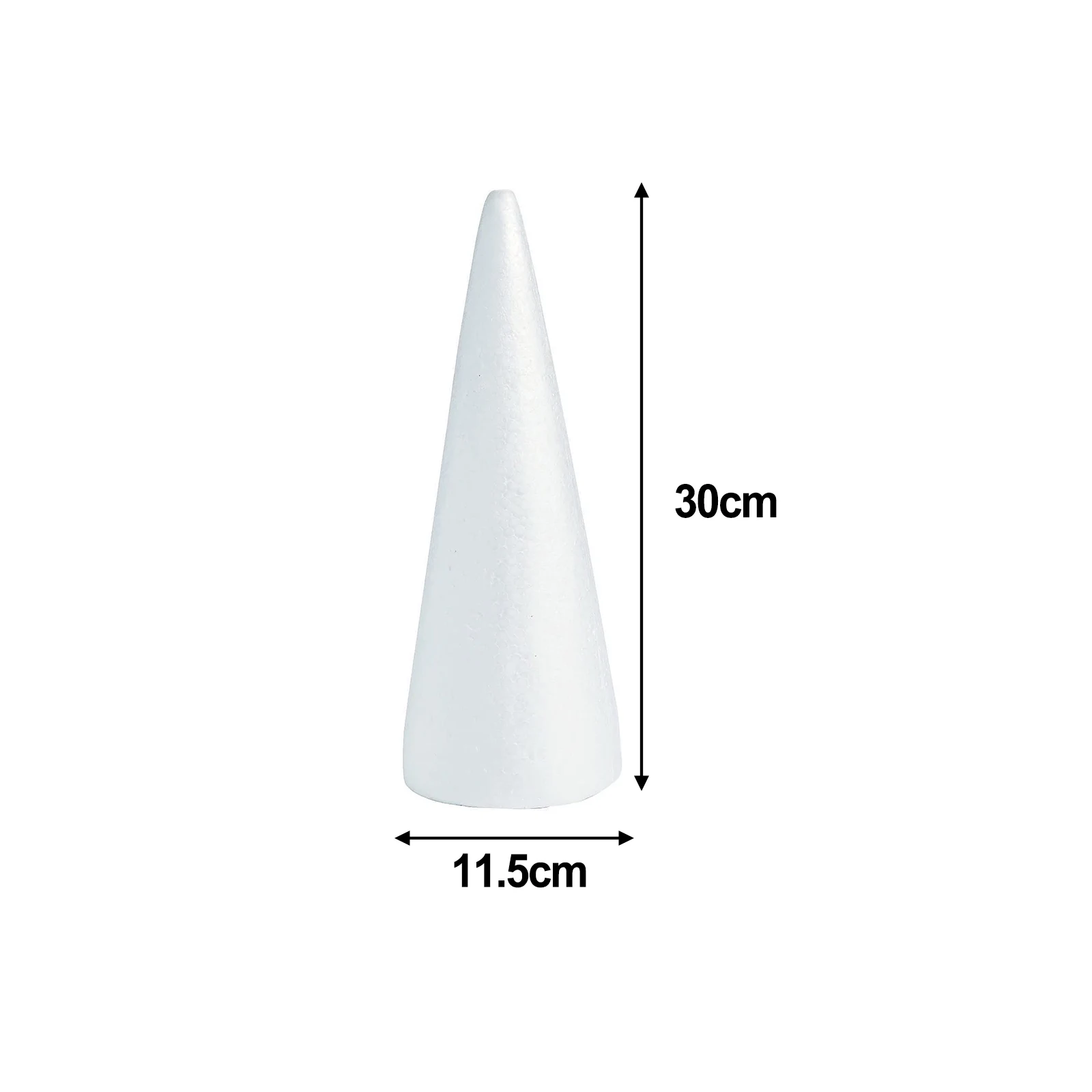Schaumkegel, Kegel, Basteln, Weihnachtsbaum, Basteln, Polystyrol, weiße Blumenformen, Kinder, Modellieren, geformtes Kinderzubehör – Detail 10