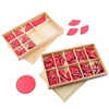 Baby Toy Montessori Materials Cut-Out Labeled Fraction Circles 1-10 & 11-20 Teaching Aids Toys for Children Education Preschool 1
