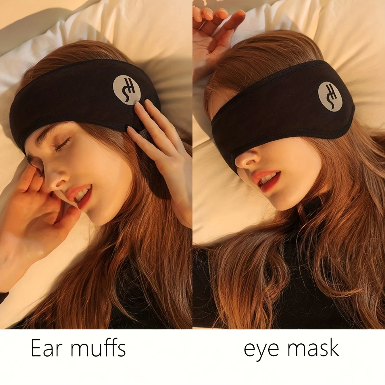 Plush Earmuff Sleep Mask with Soundproof Earplugs