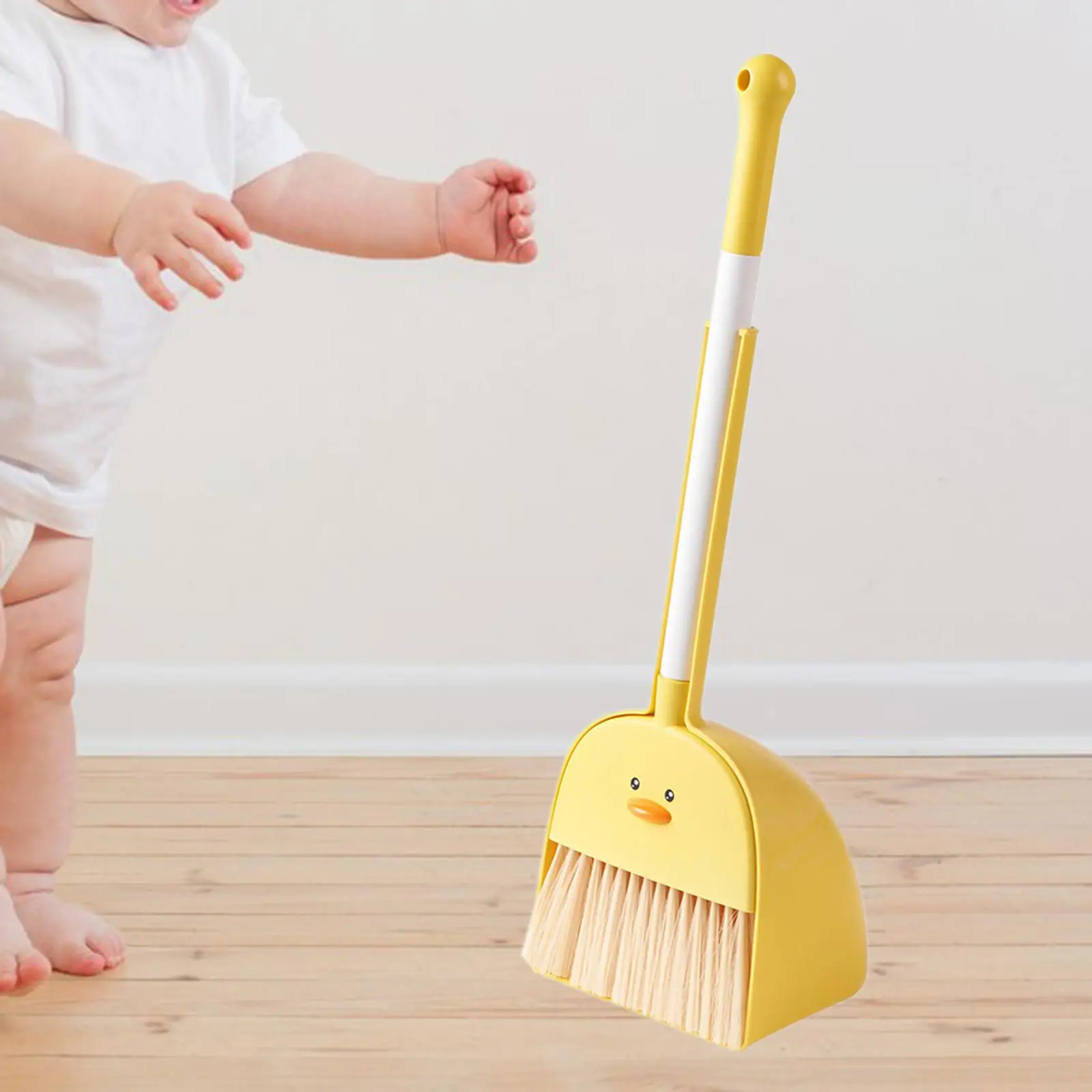 Small Broom and Dustpan Set Little Housekeeping Helper Set for Age Boys