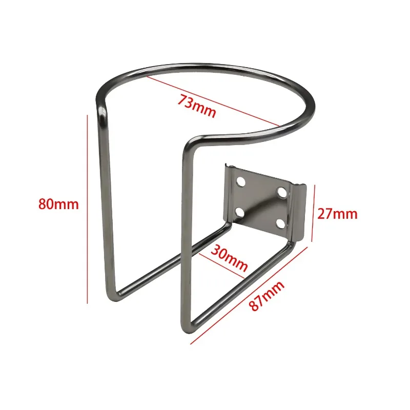 Drink Holder 1pcs Stainless Steel Boat Ring Cup Universal For Marine Yacht Truck Rv Car Trailer Hardware
