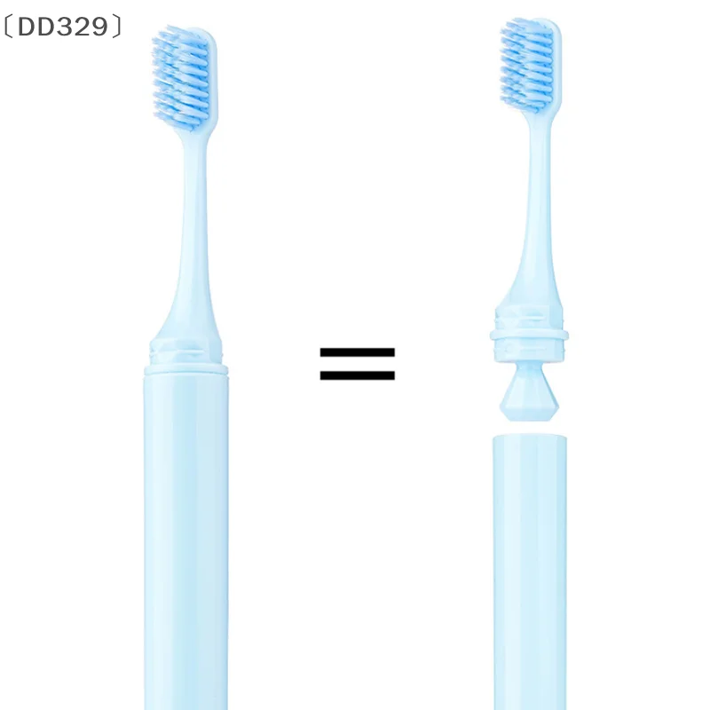 〔DD329〕3Pcs Travel Toothbrush Foldable Portable Small Dental Brush Adult Soft Toothbrush Candy Colors Cleaning Tooth