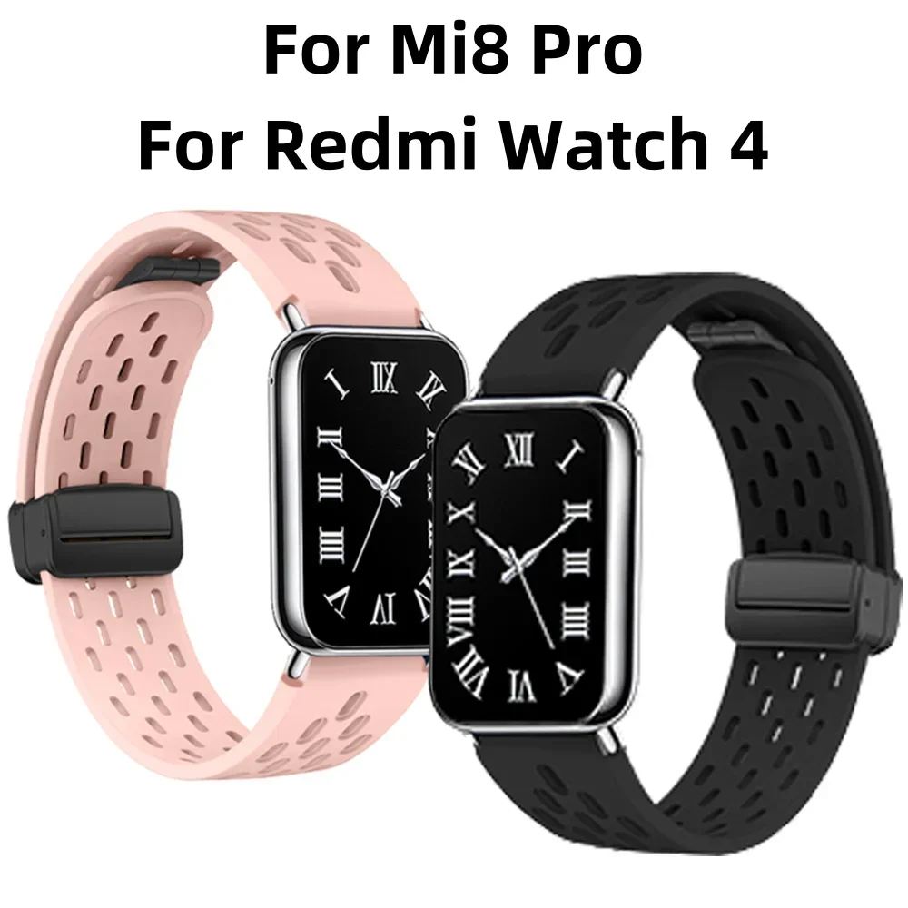 Breathable Silicone Sports Strap with Magnetic Buckle