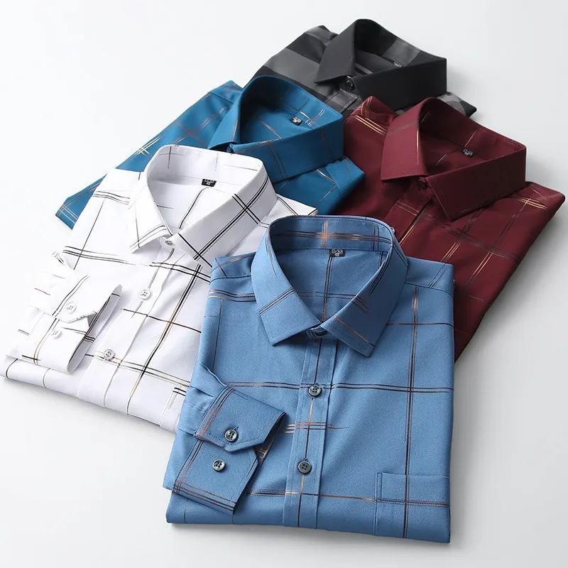 Casual Shirt Stretch Long Sleeve