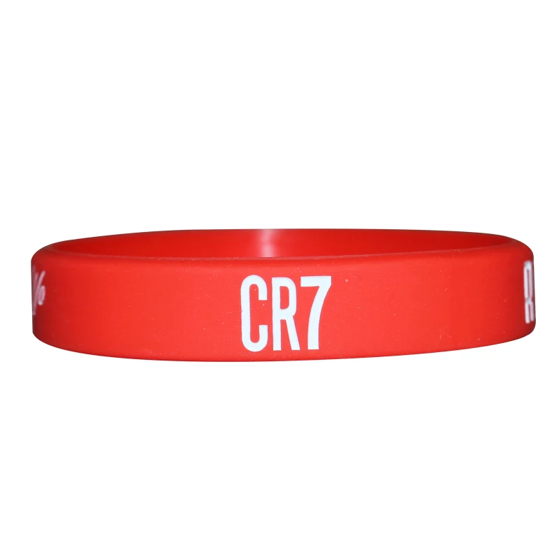 CR7 Cristiano Ronaldo Silicone bracelet Football Fans Club Silicone Wristband Black White Colors