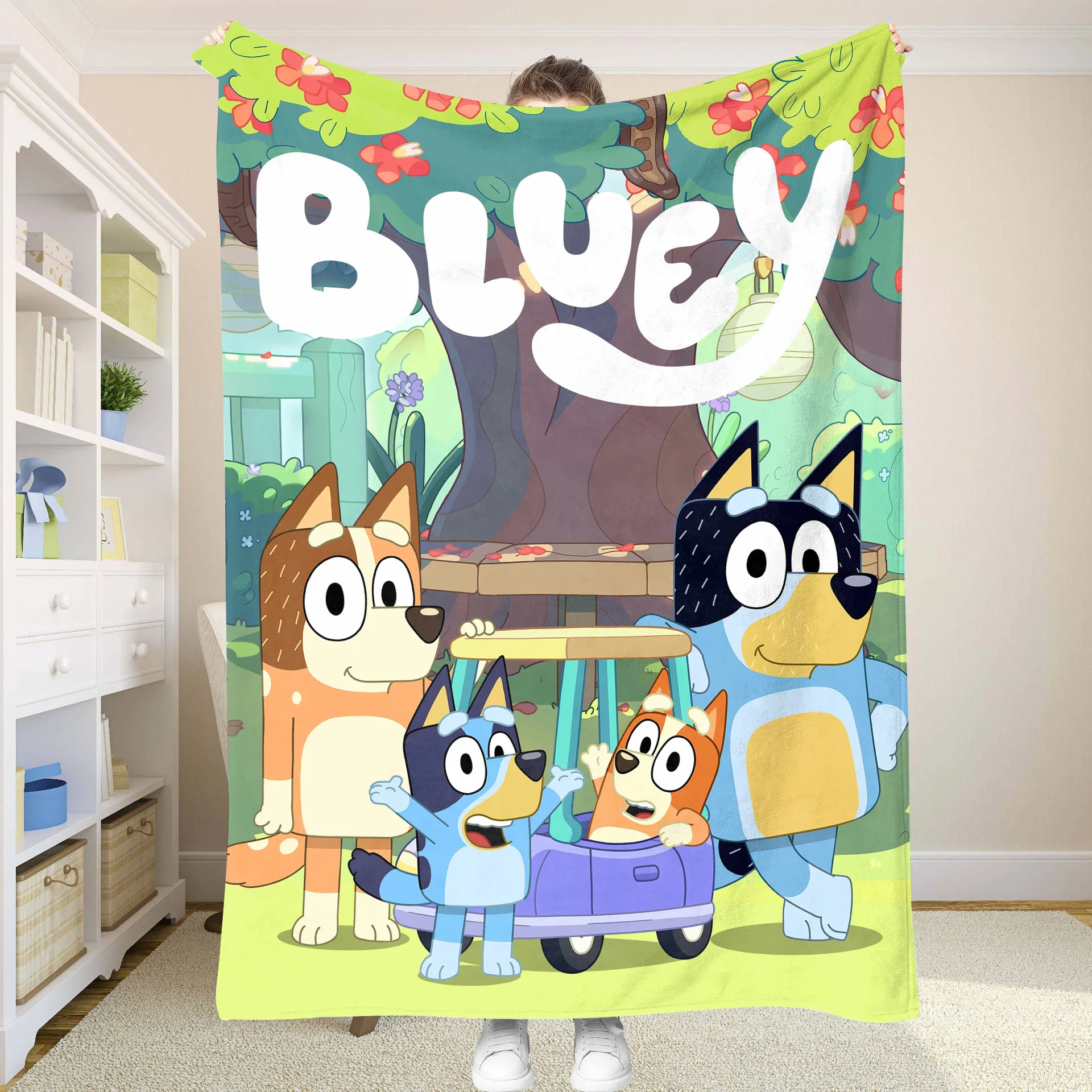 Custom Blanket B-Blueyes Bedding Set Fluffy Soft Blankets for Decorative Sofa Double Bed Blankets & Throws Home and Decoration 2
