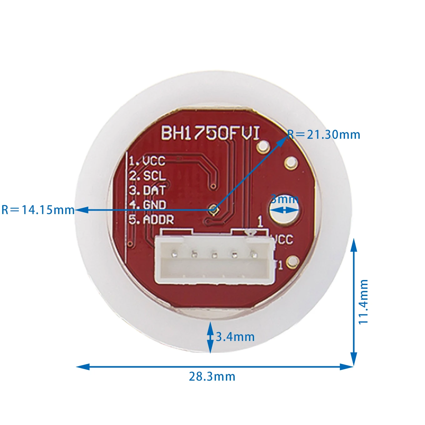Sensore Di Rilevamento Intensità Luce Luminosità Gy-302 Bh1750 I2C Arduino - Foto 2